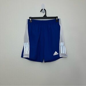 adidas Men's Own the Run 7 inch Shorts, Royal Blue & White Men's Size M